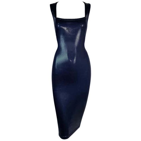 blue latex versace dress|Versace ladies dresses.